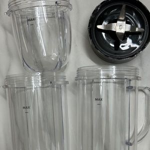 LVAINIT 4-piece MB Blender Replacement Set - 22oz Tall Mug Cup,  16oz Cup, 12oz